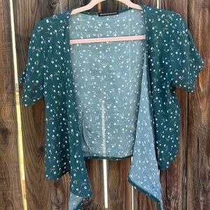 floral brandy melville wrap top